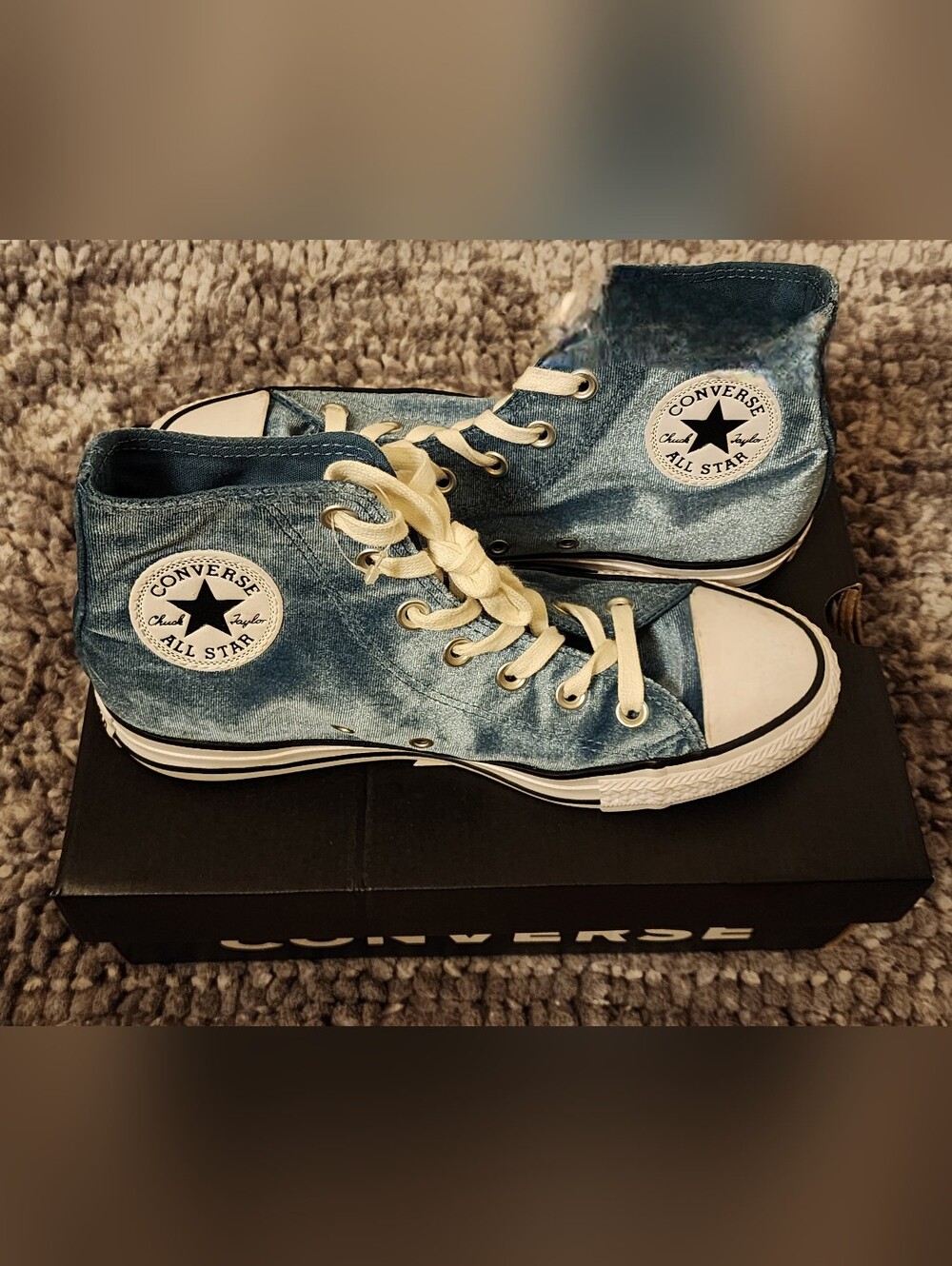 OFFER! Rare Converse All Star High Top Sneakers in Velvet Turquoise, 8